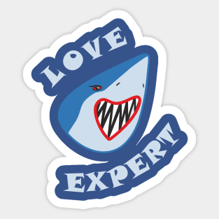 Love Expert or Shark-like love grip Sticker